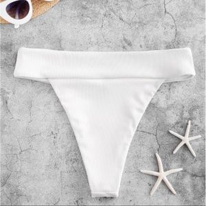 NWT Zaful Ribbed Bikini Bottom